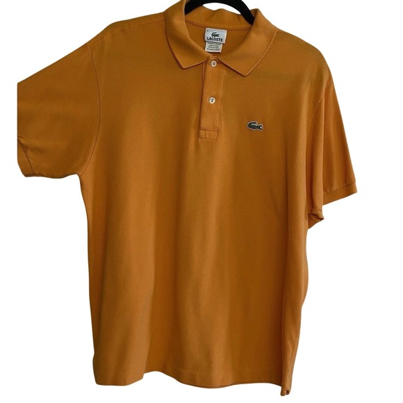 Lacoste Other - Vintage Orange Short Sleeve LaCoste Polo Shirt 100% Cotton Men's XL/6